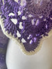 Violet Passion Hand Crochet Shawl