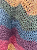 Calico Flowers Hand Crochet Shawl