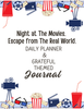 Night at The Movies Daily Planner & Grateful Themed Journal