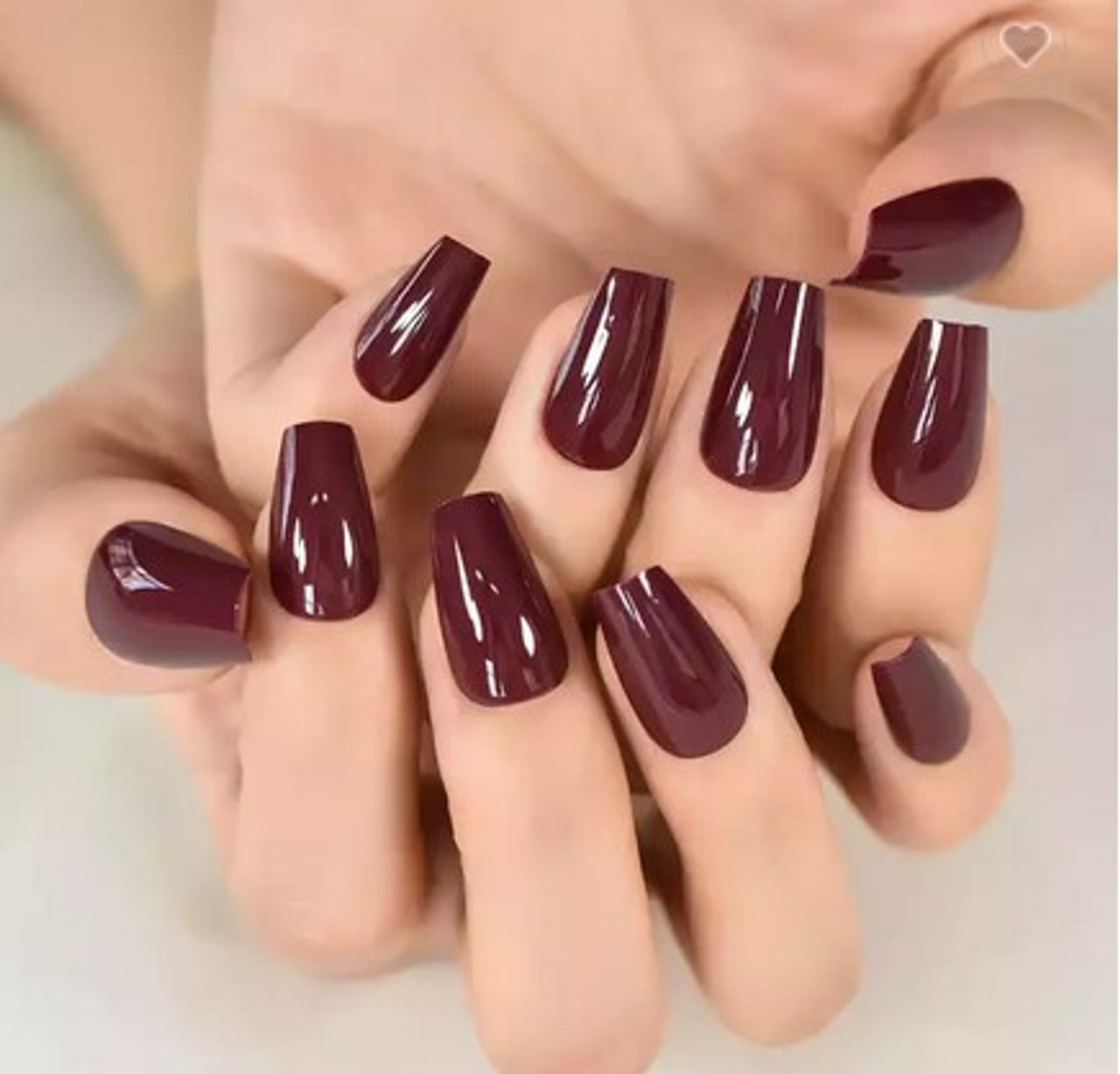 Dark Red Nails | TikTok