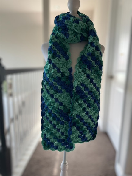Empire Butterfly Color Handmade-Crochet Scarf
