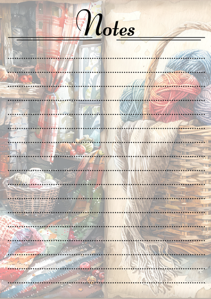 Knitting Themed Notepads.