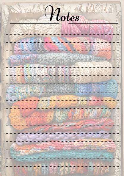 Knitting Themed Notepads.