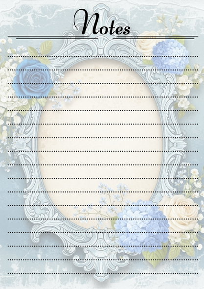 Vintage Floral Themed Notepads.