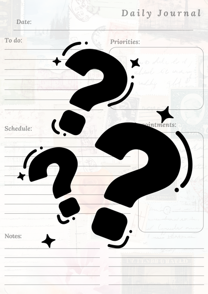 Themed Daily Journal Notepad. Mystery Collection.