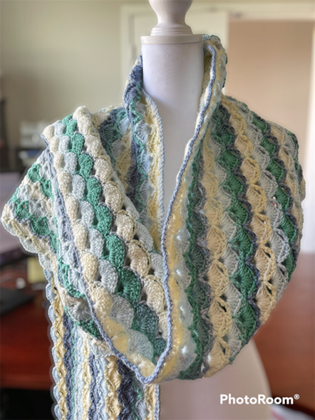 Buttermints Hand Crochet Wrap