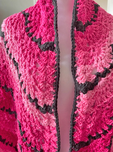 Jazzy Hand Crochet Shawl