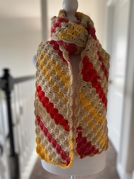 Morning Cheer Handmade-Crochet Scarf