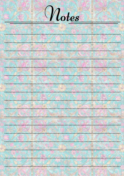 Block Print Themed Notepads.