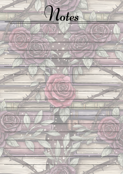 Gothic Books Themed Notepads.