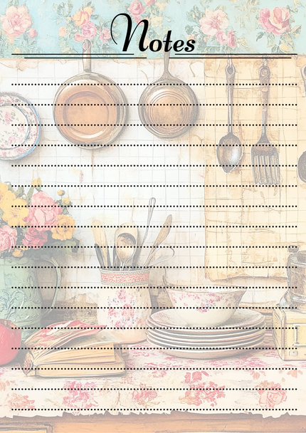 Kitchen Themed Notepads.