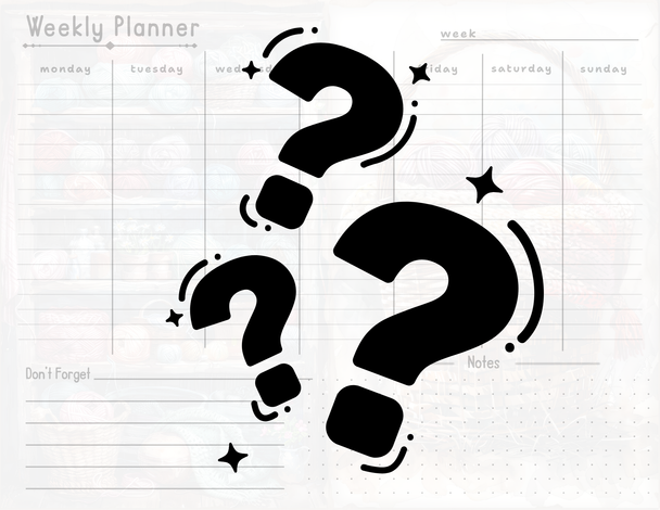 Themed Weekly Planner. Mystery Collection.