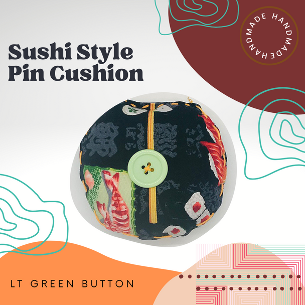 Sushi Style Pin Cushion. 100% Handmade. Free Gift Included.