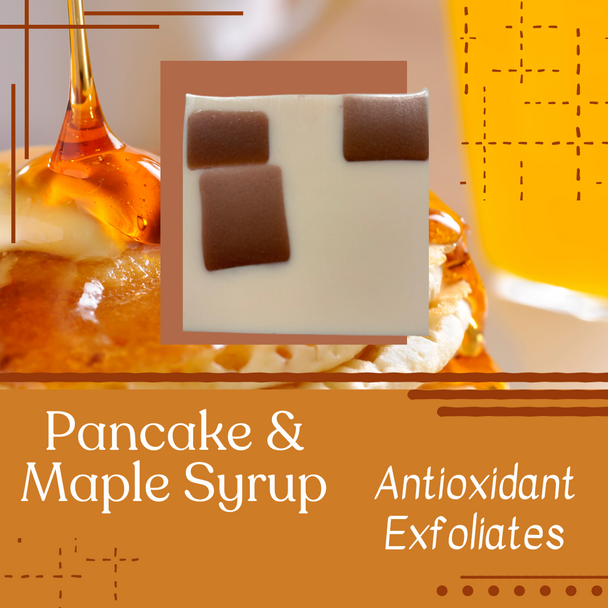 Handcrafted Pancake & Maple Syrup Soap.