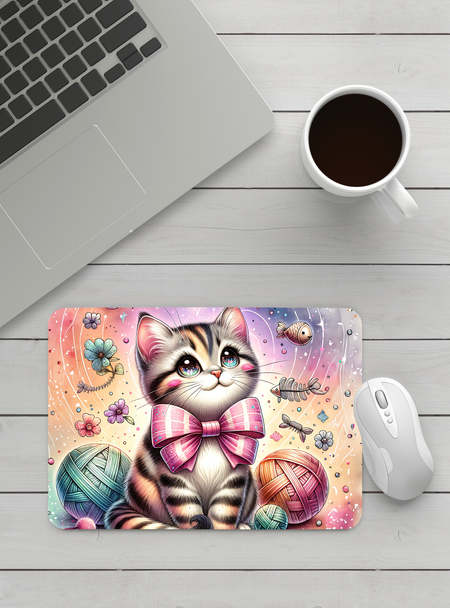 Handmade Designed Mystical Cat Mousepad. Handmade Designed Mystical Cat Mousepad.