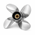 Suzuki Watergrip 4-Blade Stainless Steel Propeller 15-1/4 x 20 RH 990C0-00510-20P
