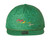 Green patterned baseball cap with subtle leaf design, featuring yellow and red 'High Seas' text embroidered on the front and a decorative rope trim above the brim