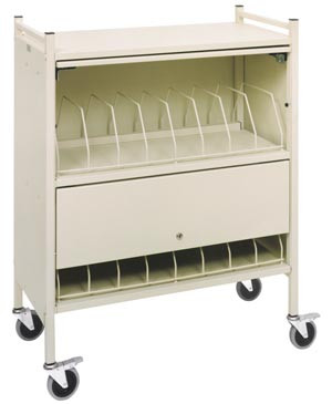 omnimed beam® cabinet style omnicart® chart racks (10186647)