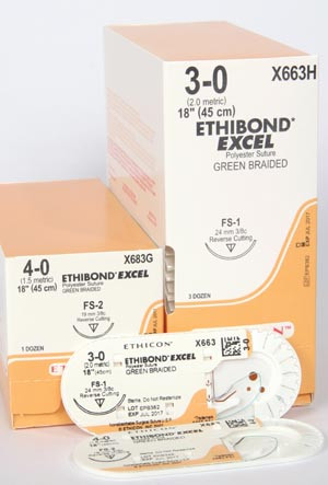 ethicon ethibond extra polyester sutures (10100138)