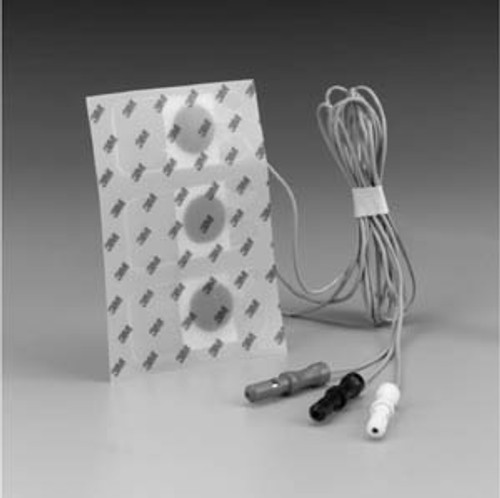 3m red dot ecg monitoring electrodes with pre-attached lead wire (10113619)