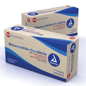 dynarex safe-touch nitrile (non-latex) exam gloves (10083320)