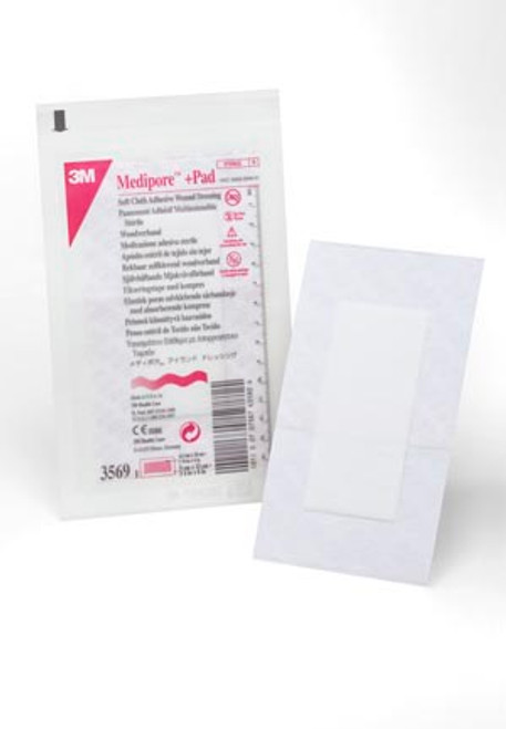 3m medipore +pad soft cloth adhesive wound dressing (10113819)