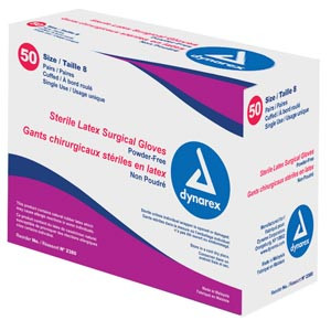 dynarex latex powder free surgeons' gloves (10197765)