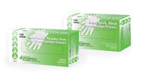 dynarex safe-touch vinyl exam gloves (10125607)