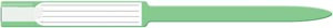 medical id solutions 12" self adhesion insert wristbands - soft vinyl (10204104)