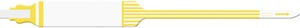 medical id solutions 12" tri-laminate wristband - imprinter (10204260)