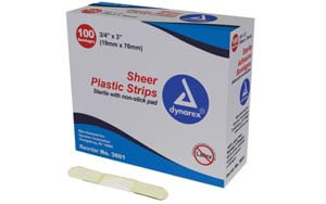 dynarex sheer strip adhesive bandages (10125605)