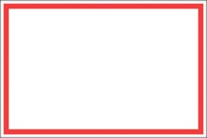 timemed red border tape labels (10101033)
