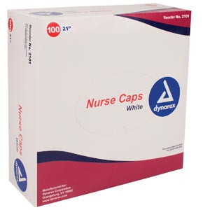 dynarex nurses' operating room (o.r.) caps (10083278)