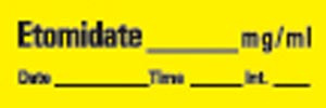 timemed anesthesia drug syringe tape labels (10101342)