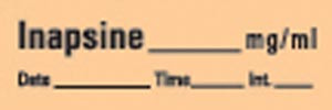 timemed anesthesia drug syringe tape labels (10101343)