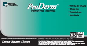 innovative proderm powder-free exam gloves (10205444)