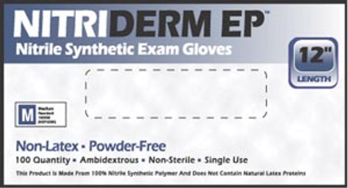 innovative nitriderm® ep nitrile synthetic powder-free exam gloves (10106123)