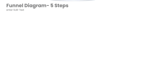 Funnel Diagram Vertical Animated 5 Steps