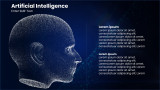 Artificial Intelligence - Human face side view - 2 Steps