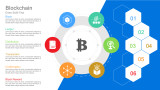 Blockchain Diagram With Blue background