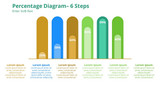 Percentage Diagram - 6 Steps - Tube