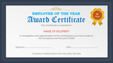 employee of the year certificate template1