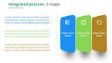 Process Diagram- 3 Steps with 3d Box