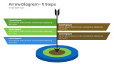 Arrow Diagram Arrow down on target 3 text on left 2 on right