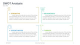 SWOT Analysis open rectangle with alphabet stencil