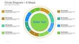 Circle Diagram - 8 Steps - 8 Numbered arrow heads