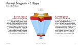 Funnel Diagram - 2 Steps - 2 starts with connecting light