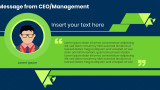 Covid 19 Prevention Management - CEO Message Blue Green