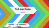 Pitch Deck Header - Multi colored arrow heads to right