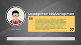 Covid 19 Prevention Management - CEO Message Black Grey